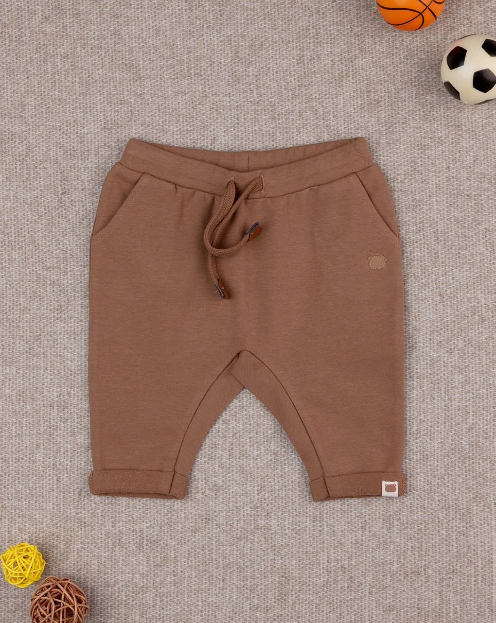 Pantalone lungo bimbo marrone