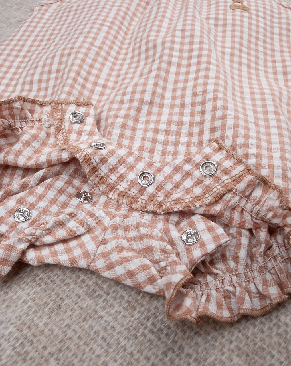 Pagliaccetto vichy marrone