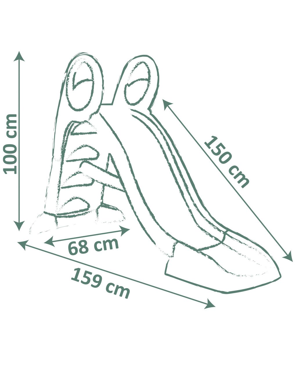 Scivolo ks water fun - 1,5m - 2+ - smoby life