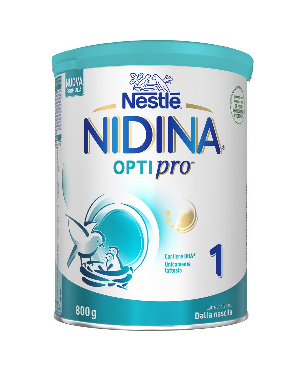 Nidina optipro 1 dalla nascita latte per lattanti in polvere 800g - nestlé