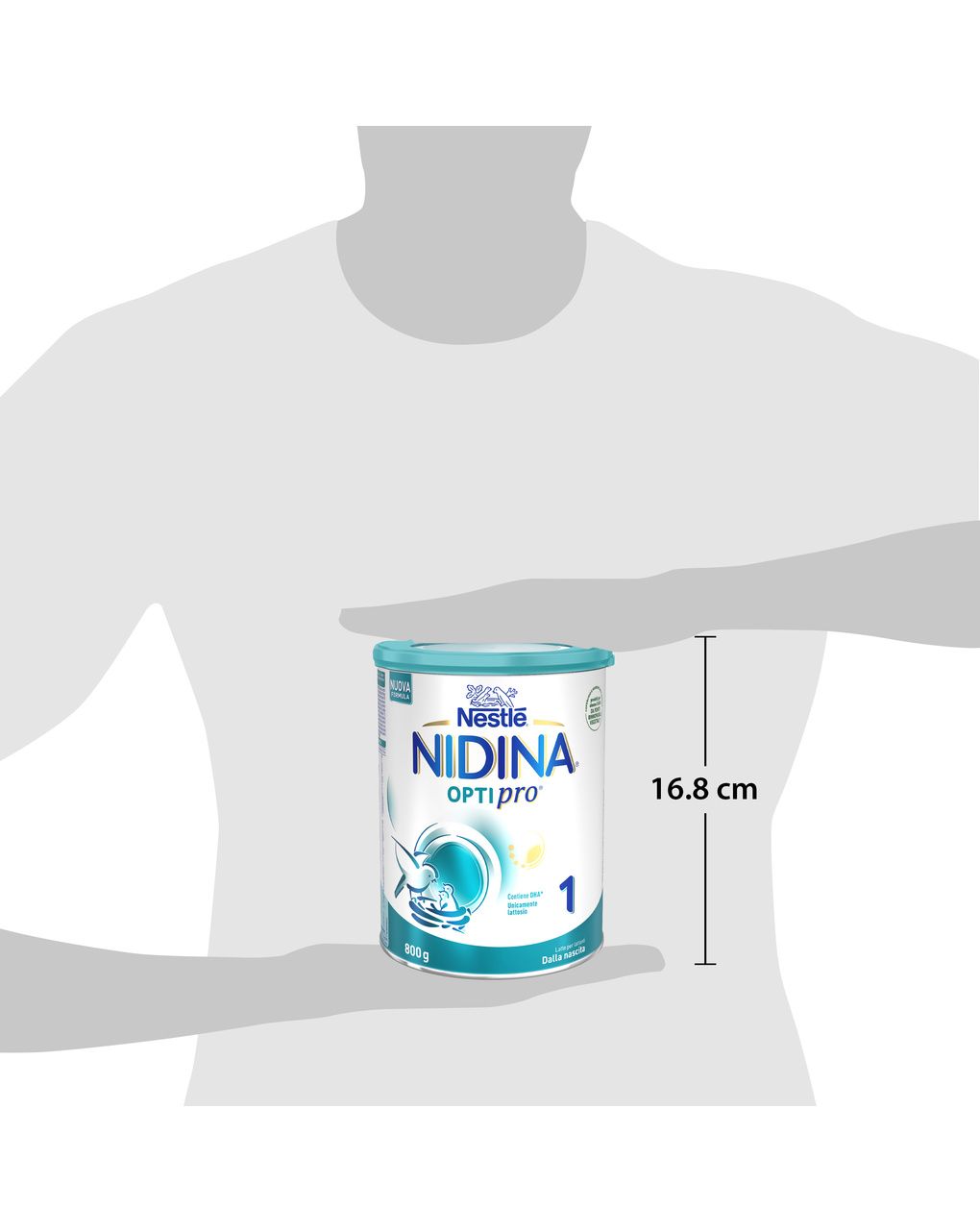Nidina optipro 1 dalla nascita latte per lattanti in polvere 800g - nestlé