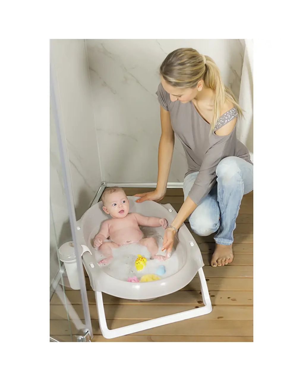 Vasca per bagnetto onda slim bianco - ok baby