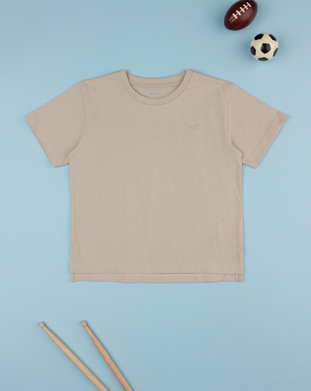 T-shirt bimbo marrone