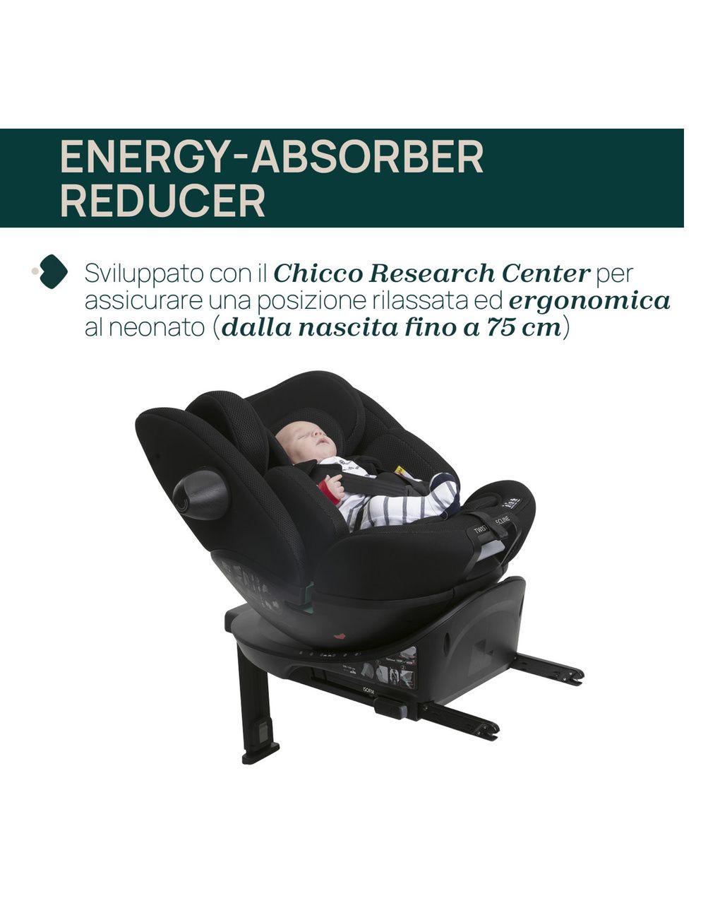 Seggiolino auto everone i-size black 40-150cm - chicco