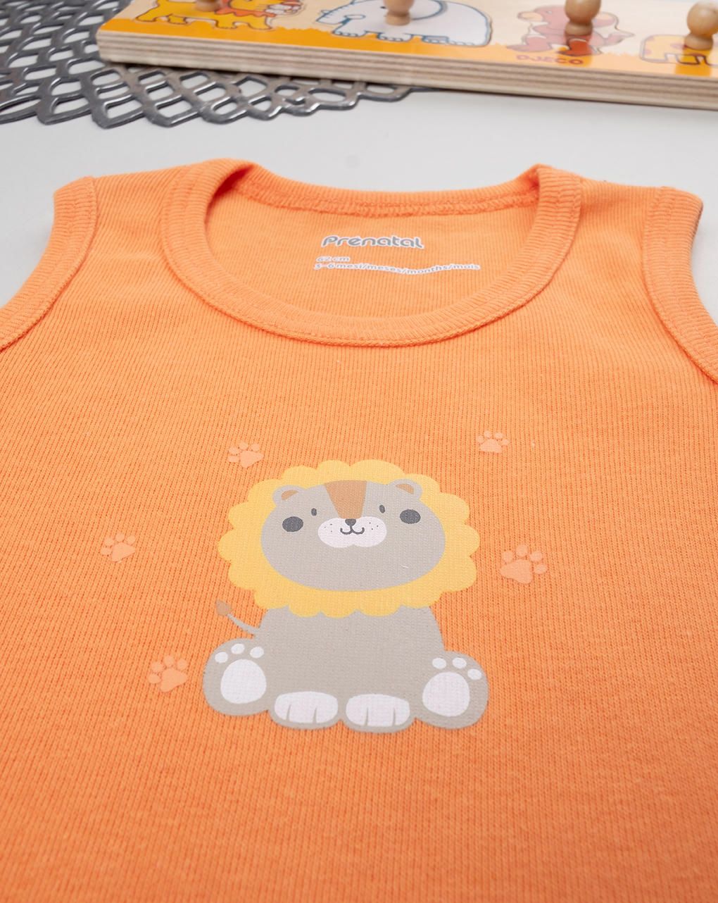 Body arancione neonato leoncino