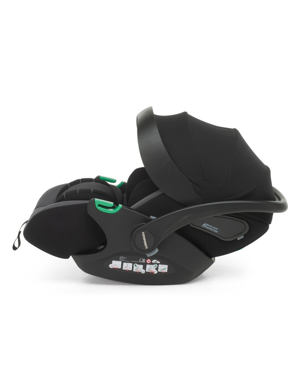 Trio tictoc stone + seggiolino rek black+ adattatore - foppapedretti