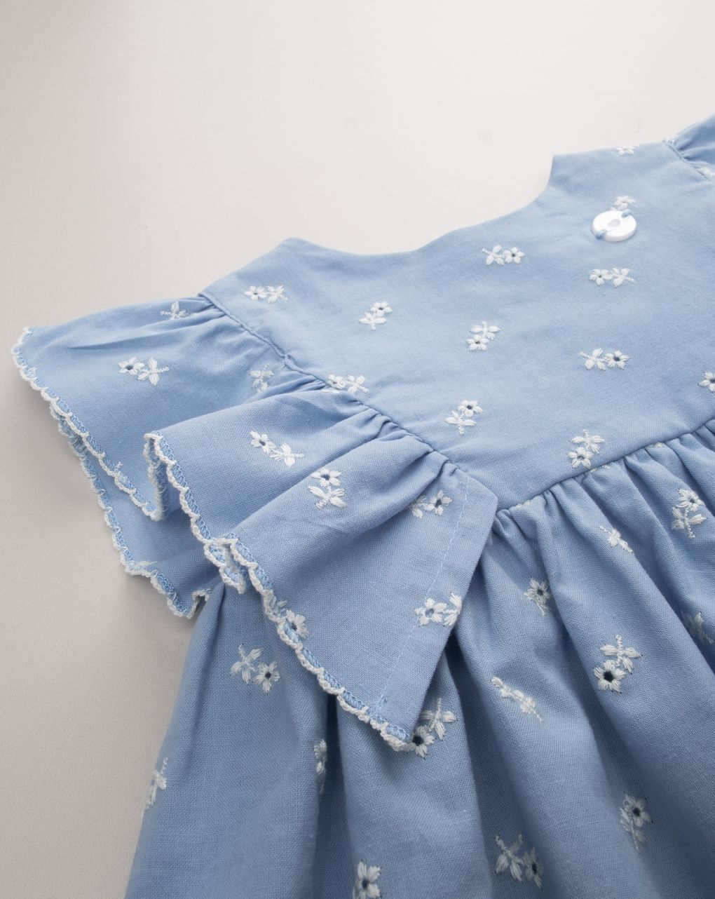 Abito premium neonata fiorellini allover