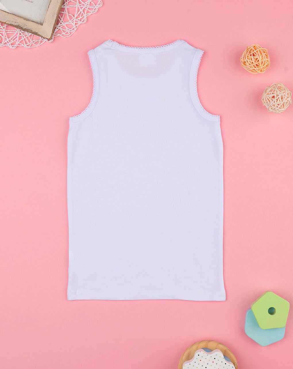 Canotta bimba farfalle colorate