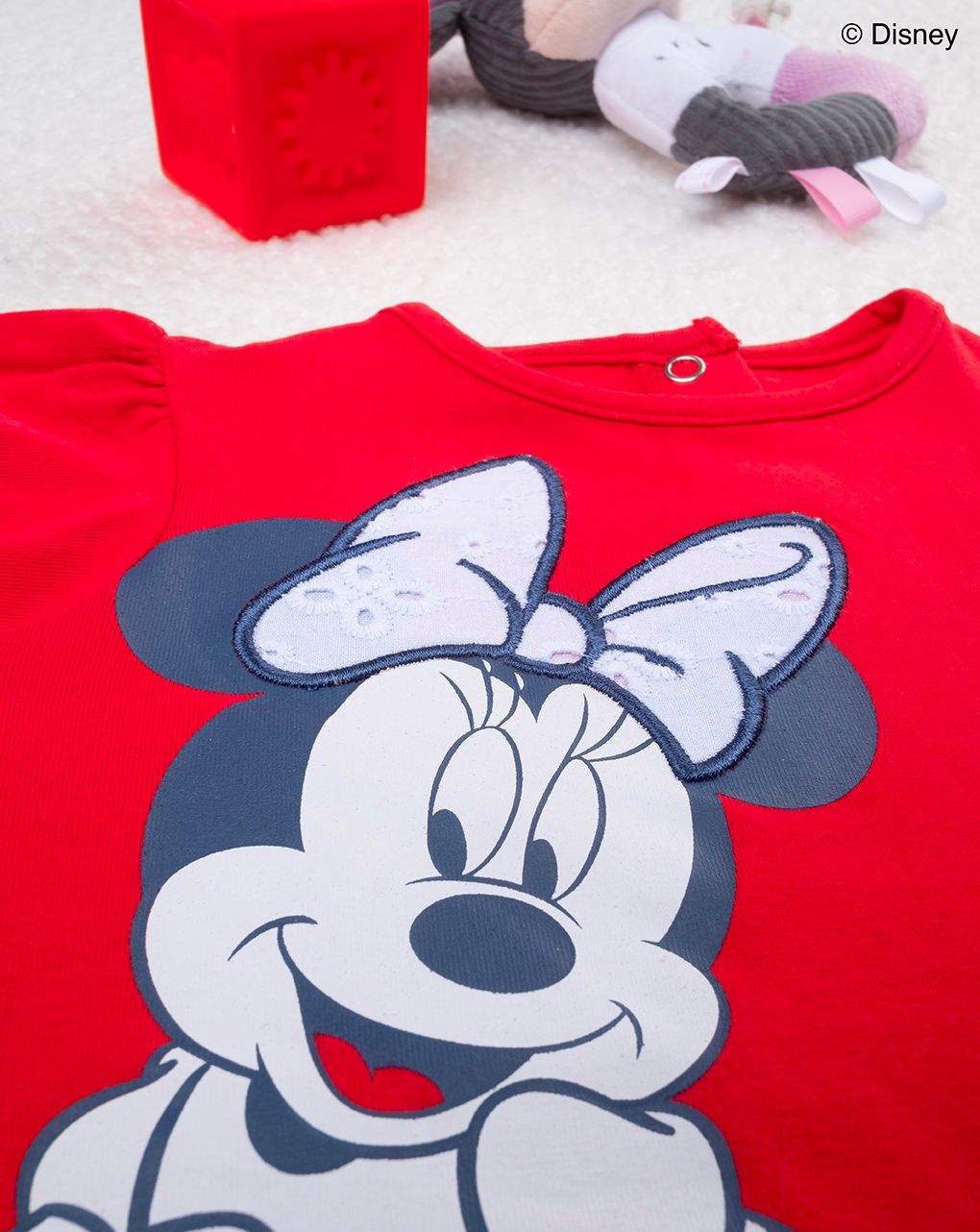 T-shirt bimba rossa minnie