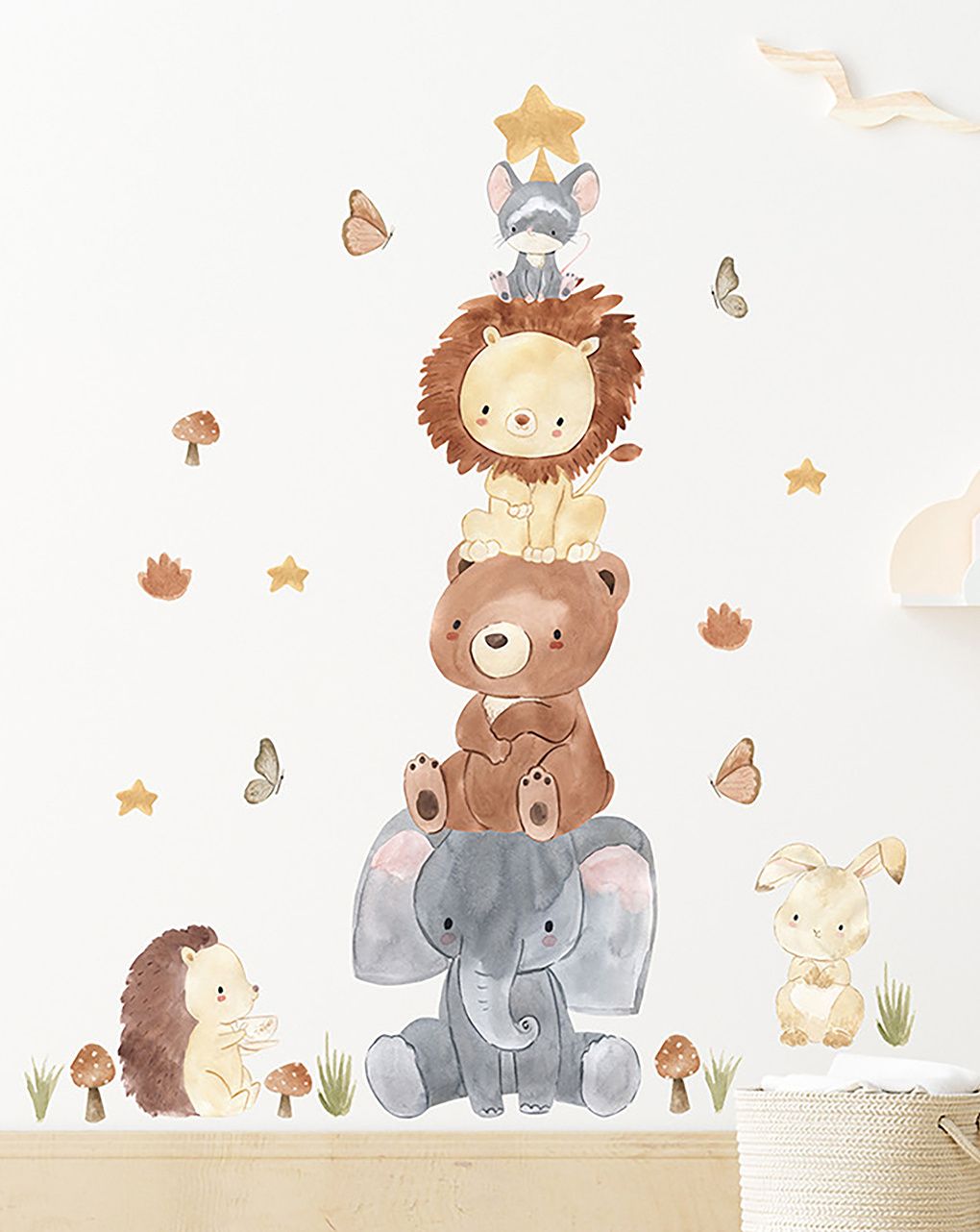 Adesivo decorativo da parete - animale piramide - autoadesivo - sipo