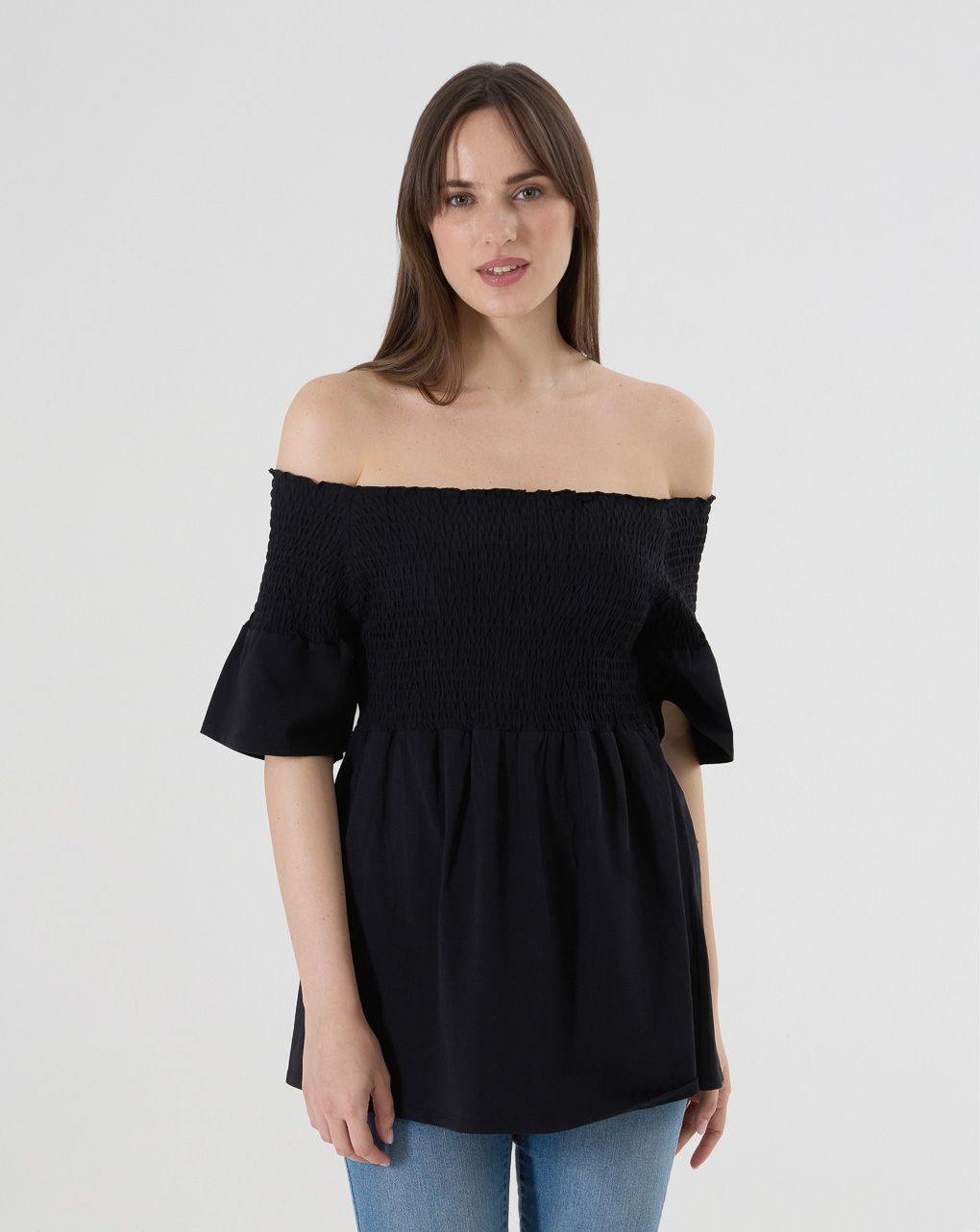 T-shirt premaman nera