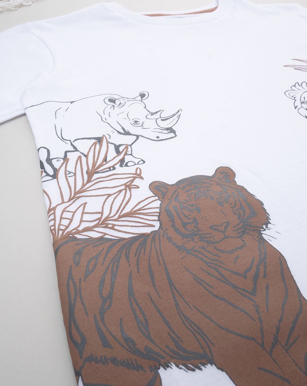 T-shirt bimbo bianca stampata