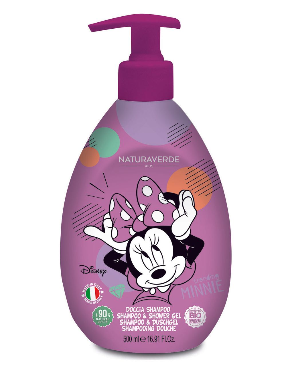 Disney classic minnie doccia shampoo - naturaverde