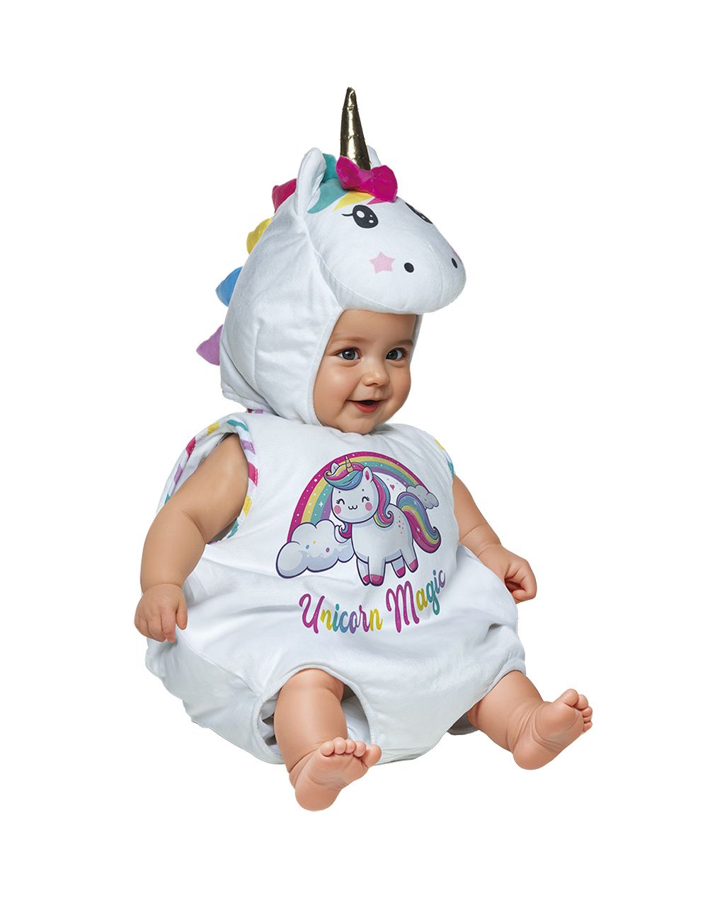Costume unicorno baby - 6-12 mesi - carnaval queen