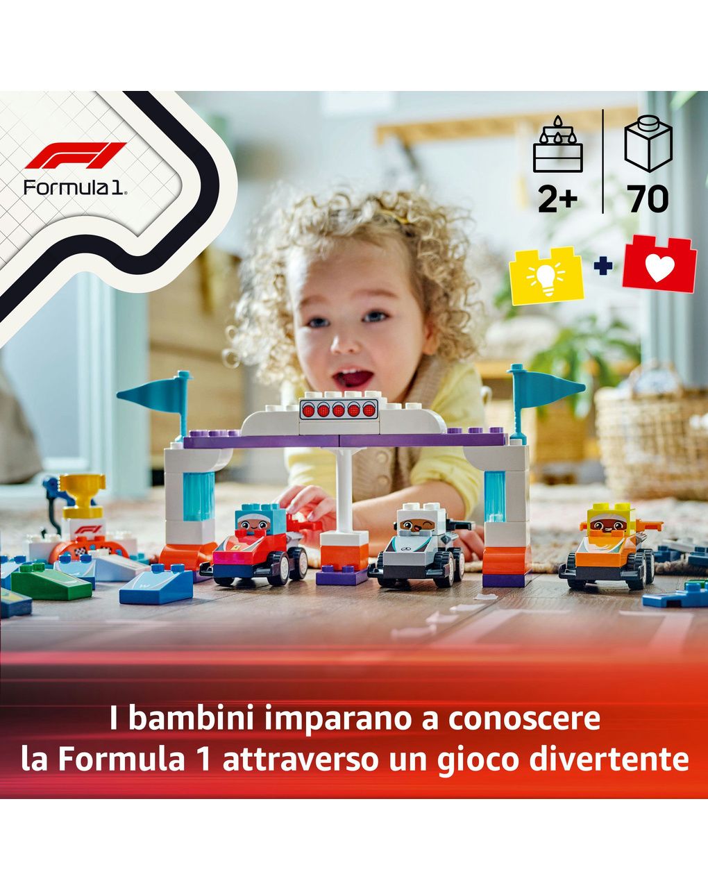 Auto da corsa e piloti team f1 – 10445 – lego duplo