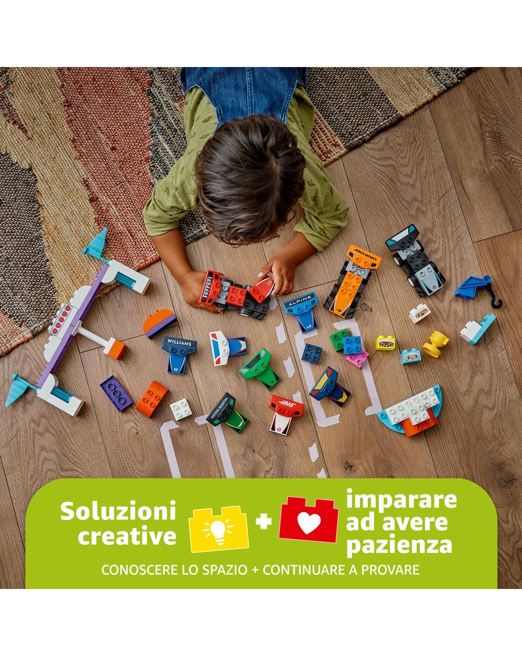 Auto da corsa e piloti team f1 – 10445 – lego duplo