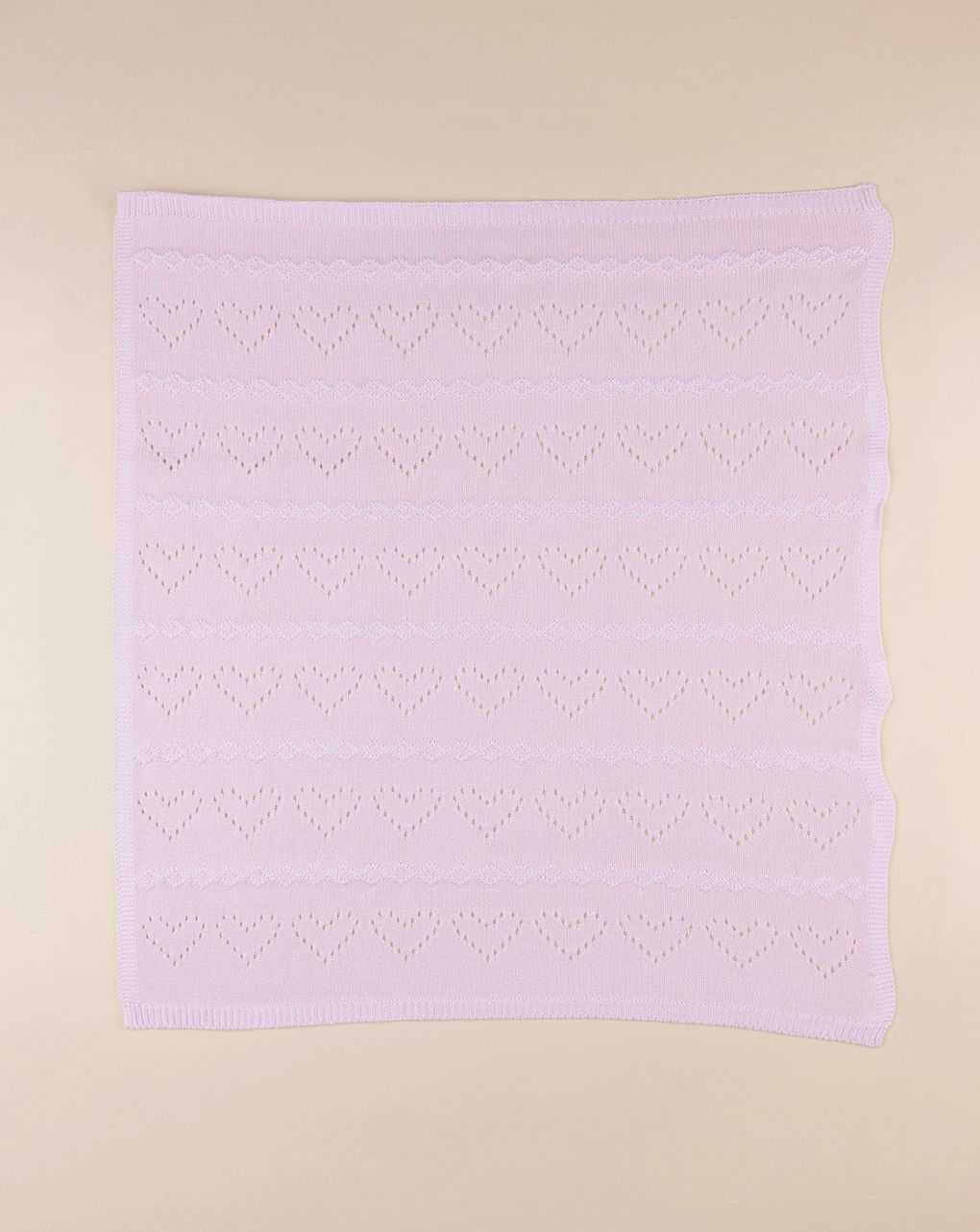 Coperta estiva culla/carrozzina tricot rosa