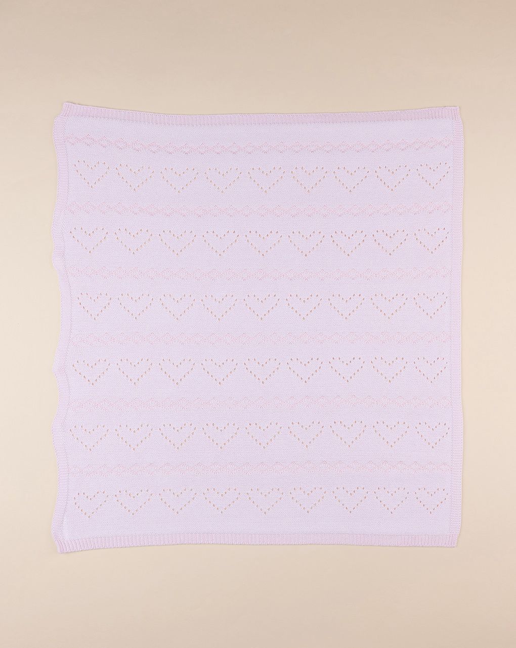 Coperta estiva culla/carrozzina tricot rosa