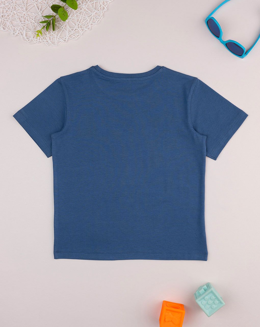 T-shirt bimbo blu stampa surf