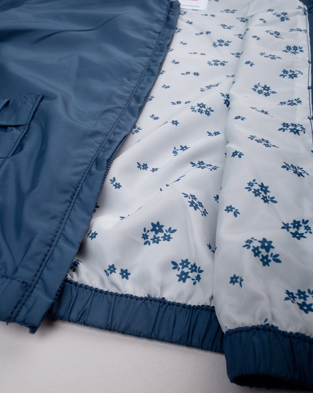 Giacca antivento bimba blu