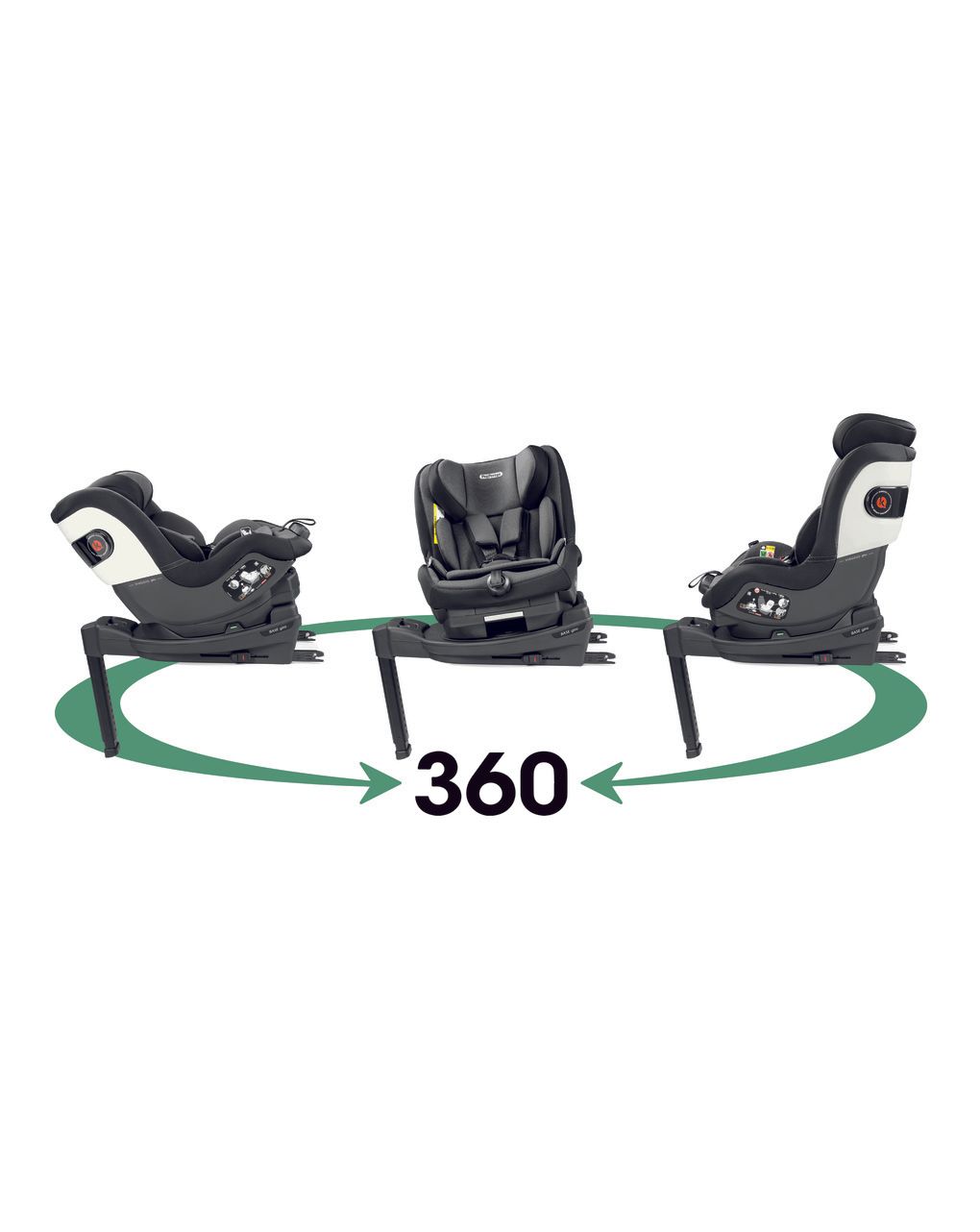 Seggiolino auto viaggio giro crystal black (61 - 105 cm) - peg perego