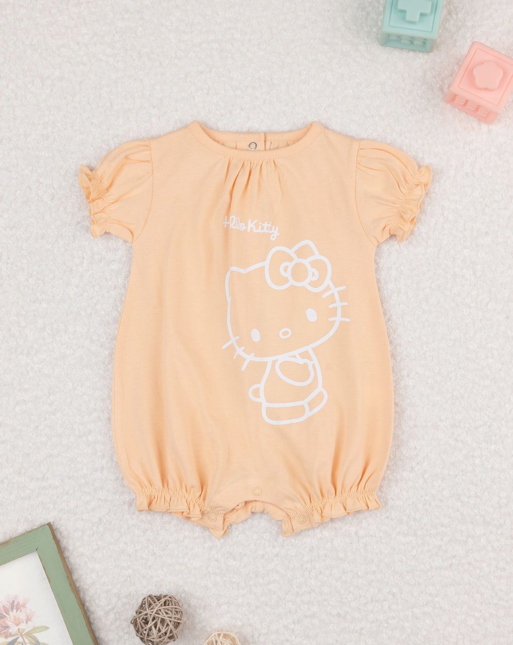 Pagliaccetto bimba arancione hello kitty