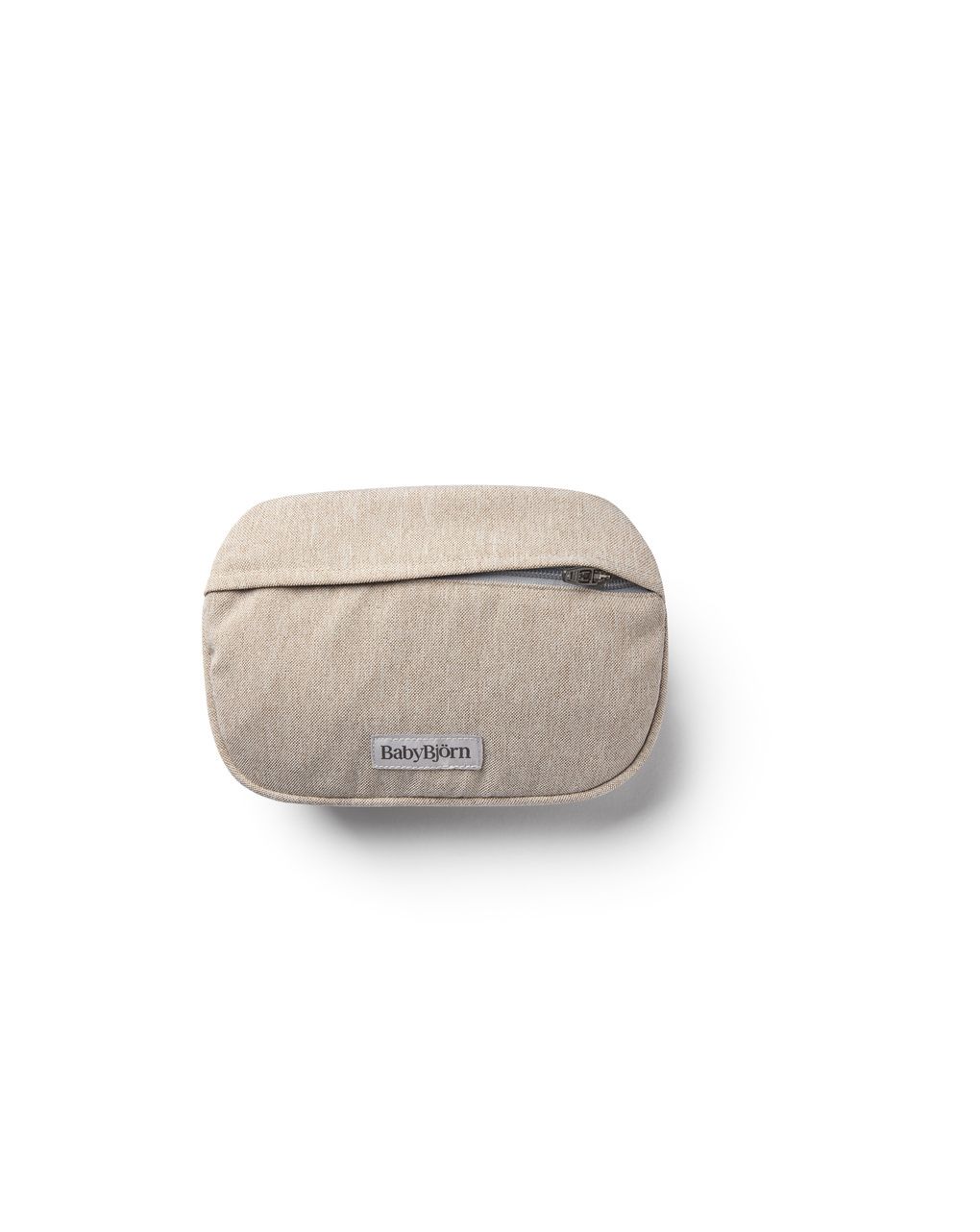 Borsello a tasca pocket pouch for baby carrier woven mélange light beige - babybjörn