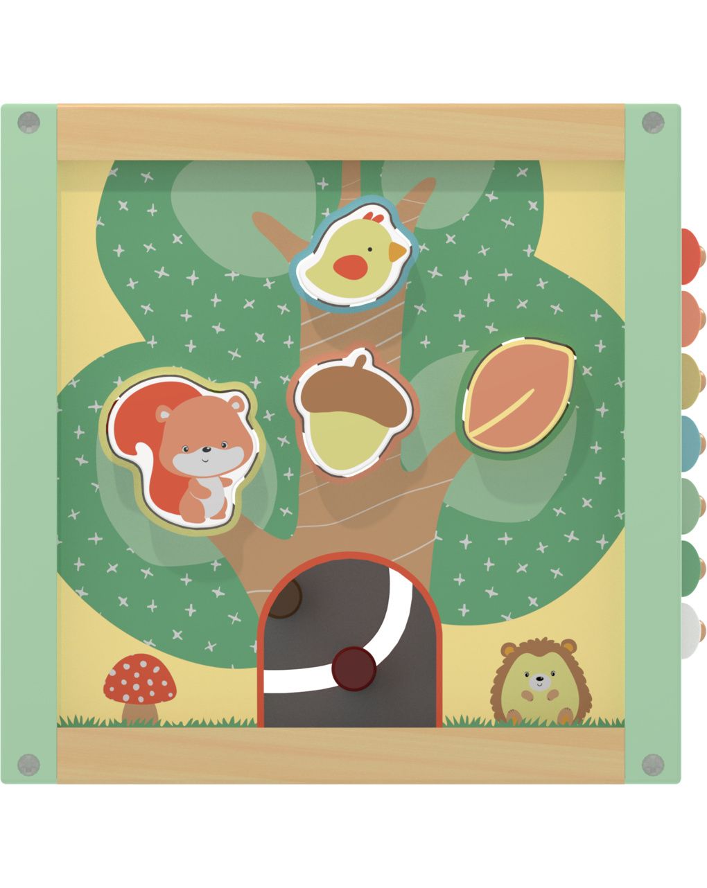 Maxi cubo multi attività in legno - 18m+ - wood "n" play