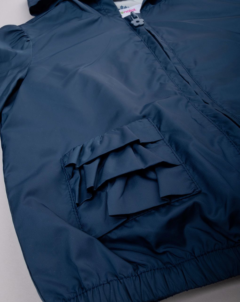 Giacca antivento bimba blu