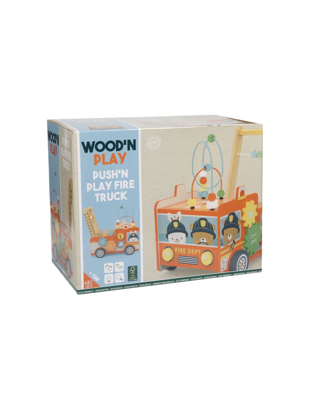 Primi passi camion dei pompieri - 18m+ - wood "n" play