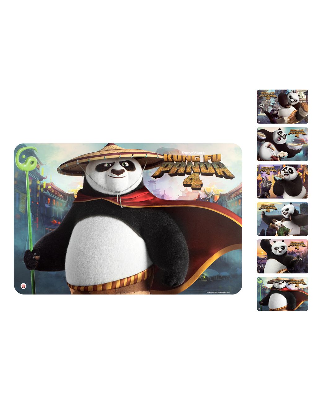 Tovaglietta in polipropilene kung fu panda 30x45cm - home in rombo