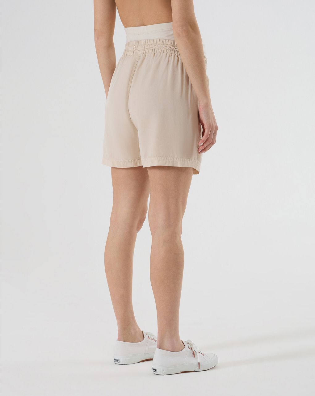 Shorts premaman lyocell beige