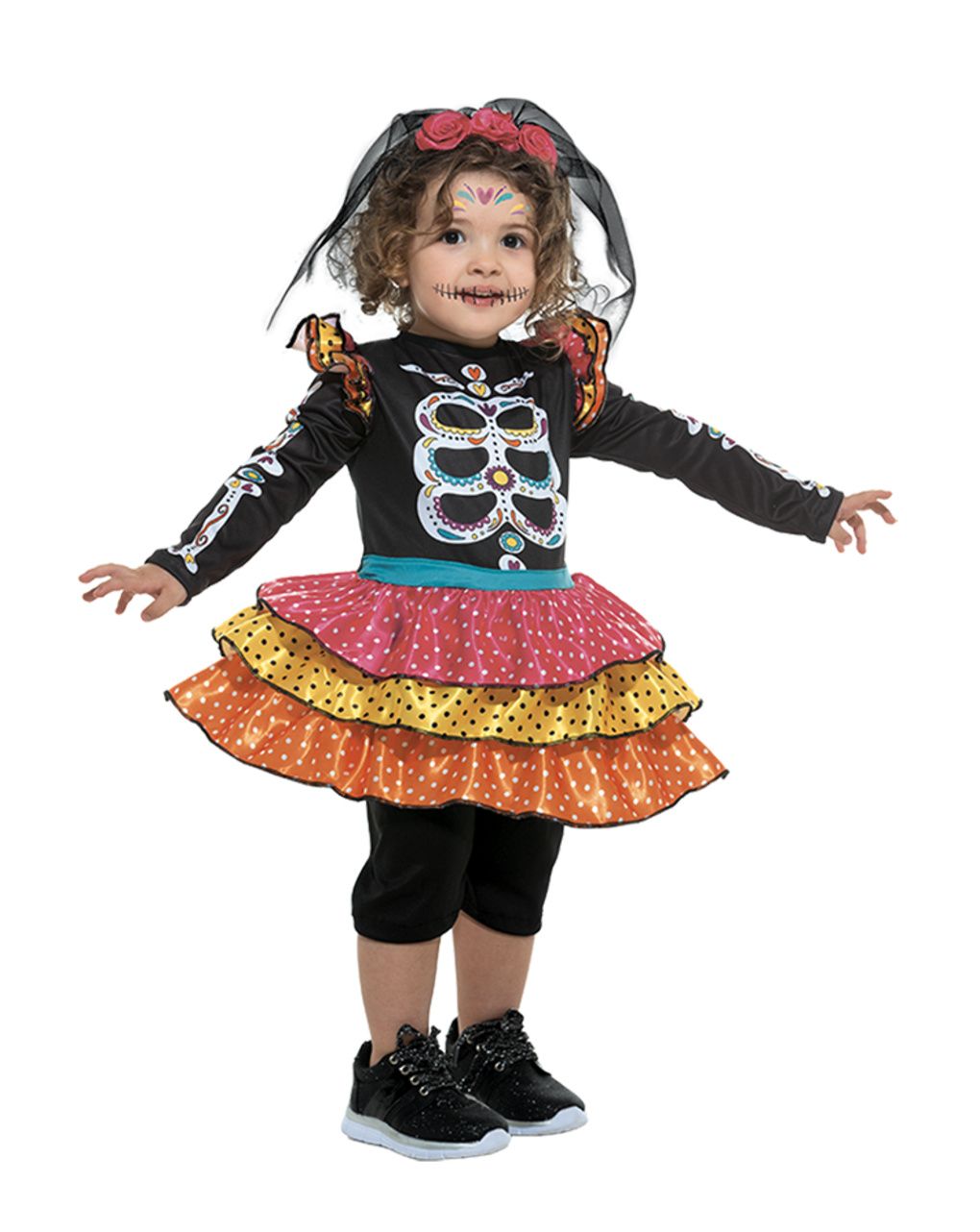 Costume baby catrina disponibile in diverse taglie -  carnaval queen