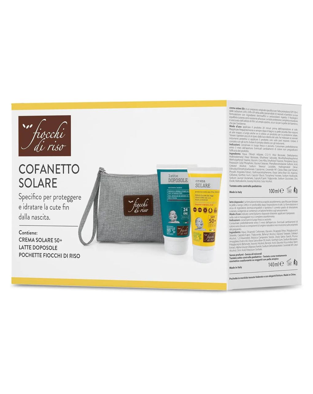 Cofanetto solare - fiocchi di riso