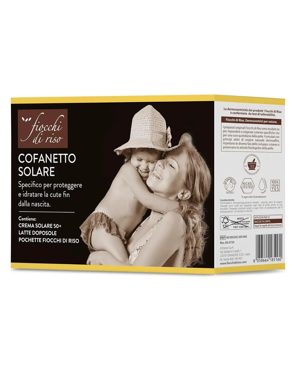 Cofanetto solare - fiocchi di riso