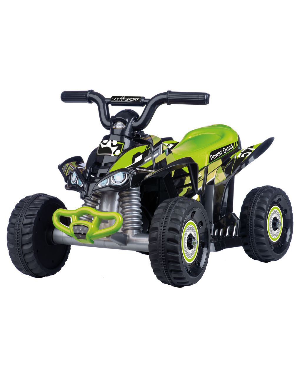 Quad cavalcabile elettrico - verde -  3+ - sun & sport