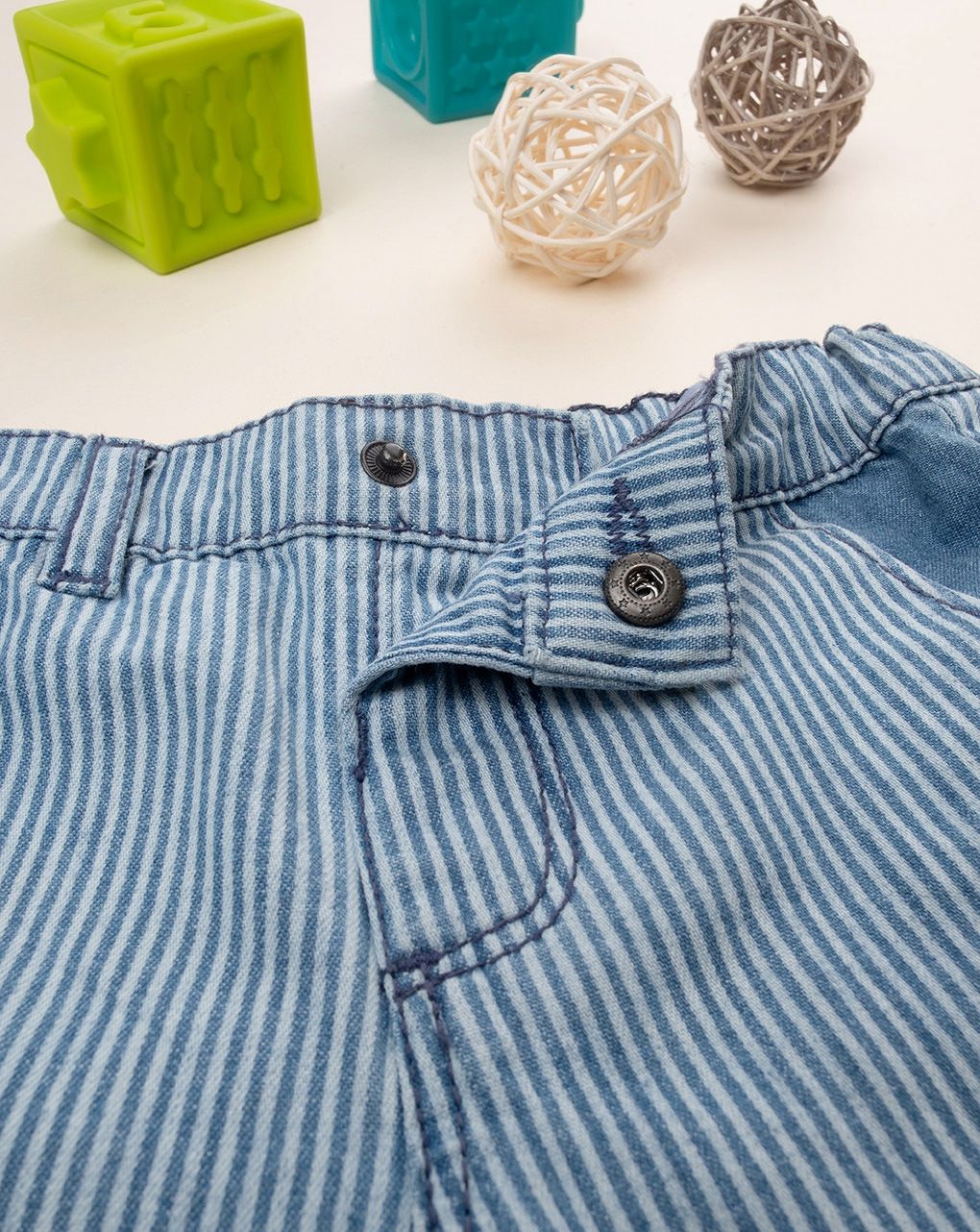 Pantalone denim bimbo con tasche