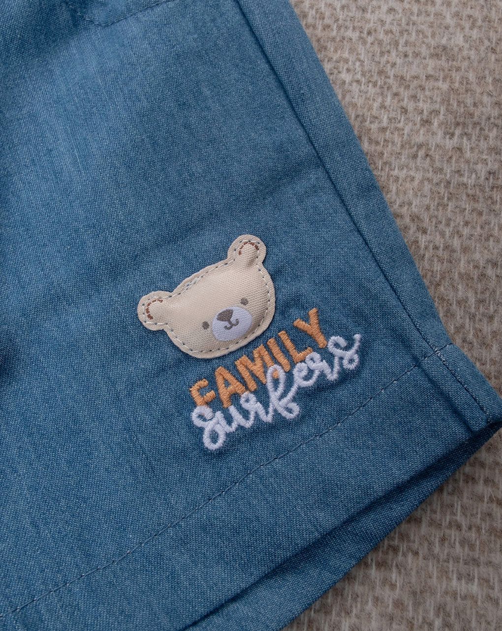 Completo denim bimbo orsetti