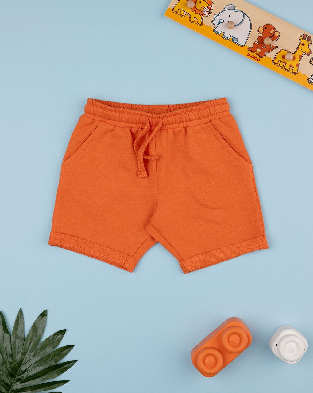 Shorts bimbo arancioni
