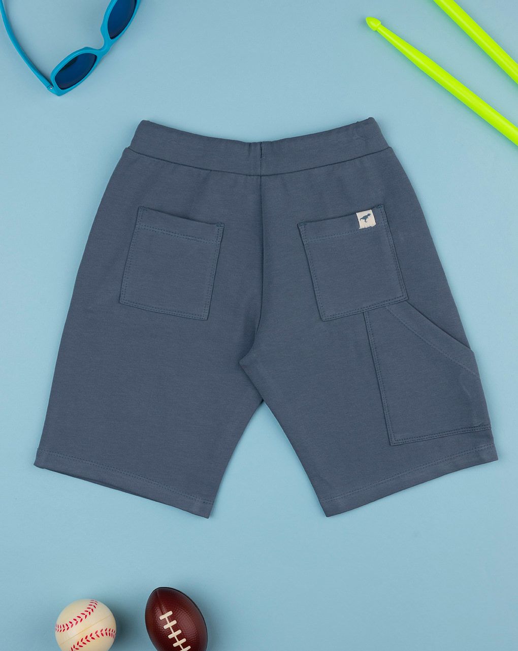 Pantalone felpato bimbo blu