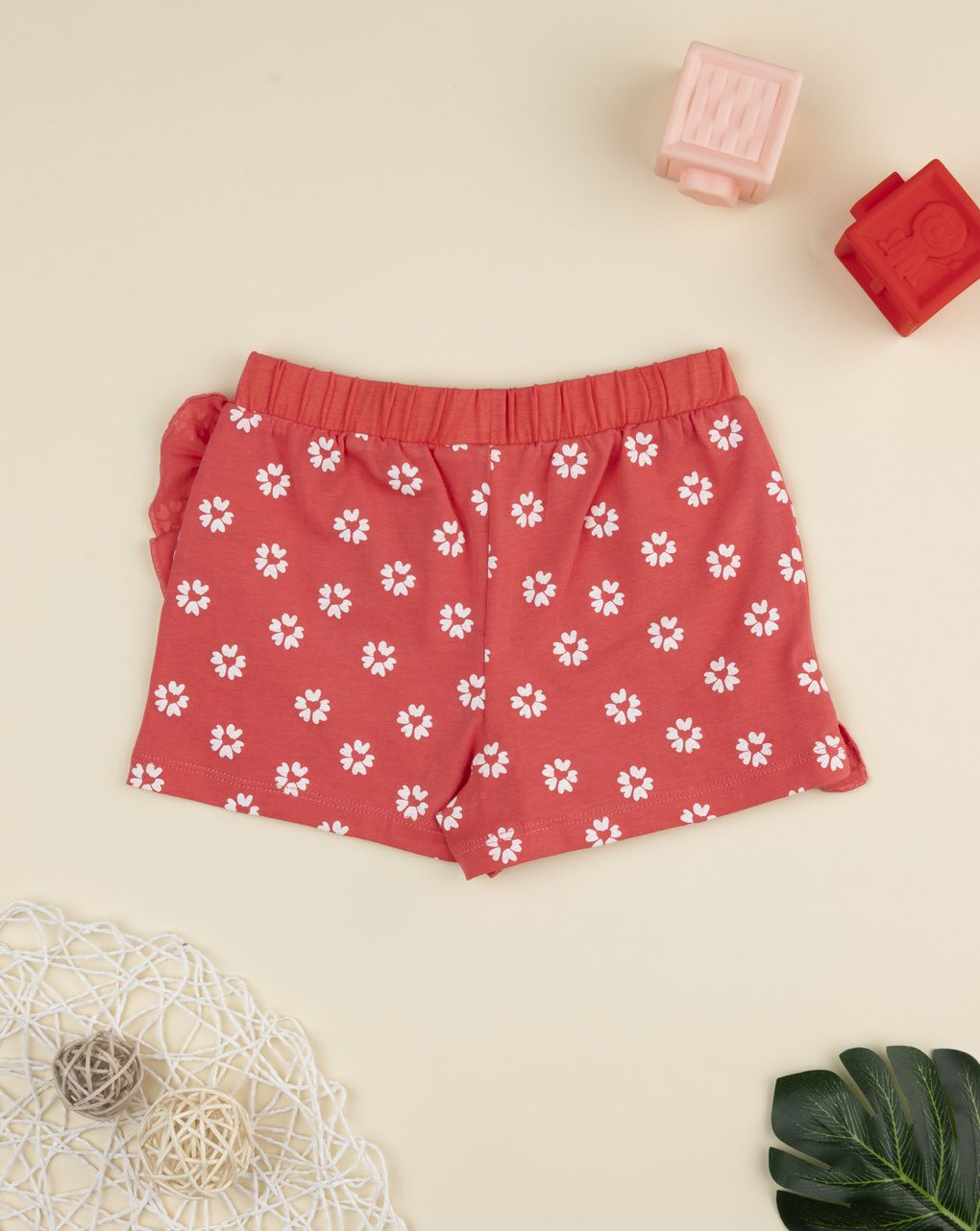 Gonnapantalone bambina corallo