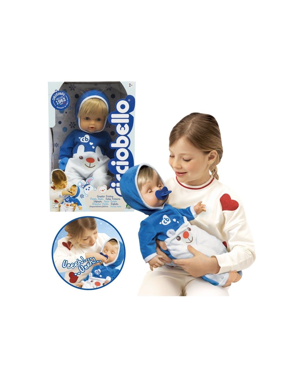 Cicciobello orsetto polare 42 cm - 2+ - giochi preziosi