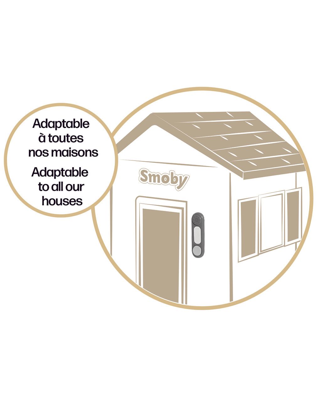 Campanello elettronico smoby life- accessorio per casetta smoby life - 2+