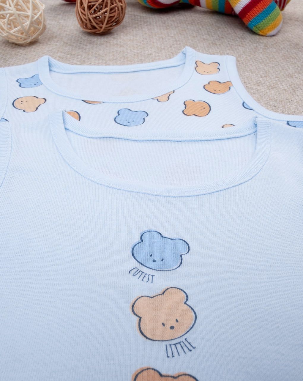 Pack 2 body azzurri bimbo orsetti