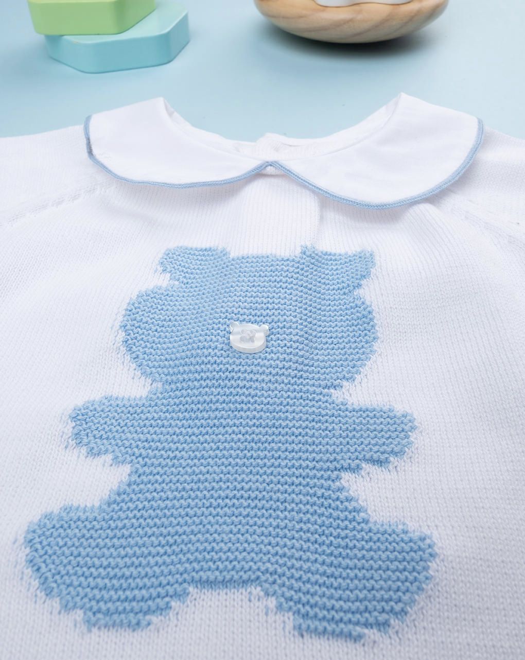 Completo bimbo tricot orsetto