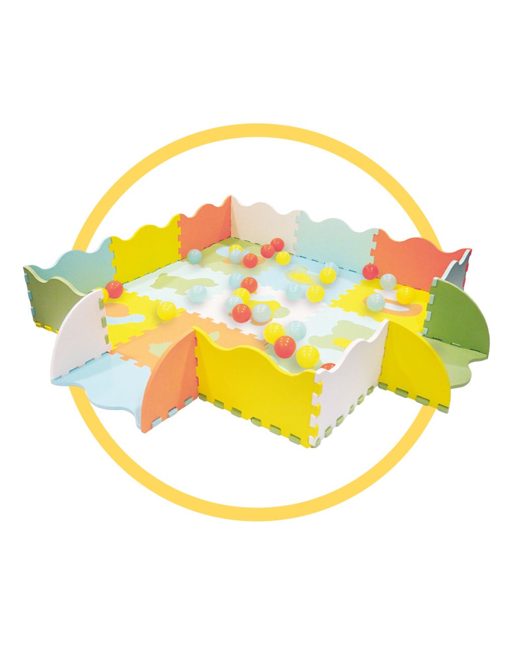 Tappeto puzzle activity con palline - 10m+ - baby smile