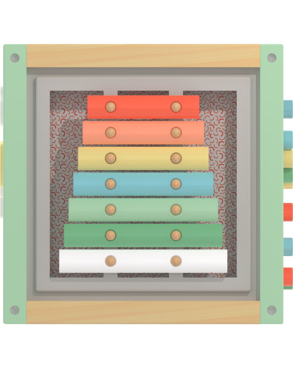 Maxi cubo multi attività in legno - 18m+ - wood "n" play