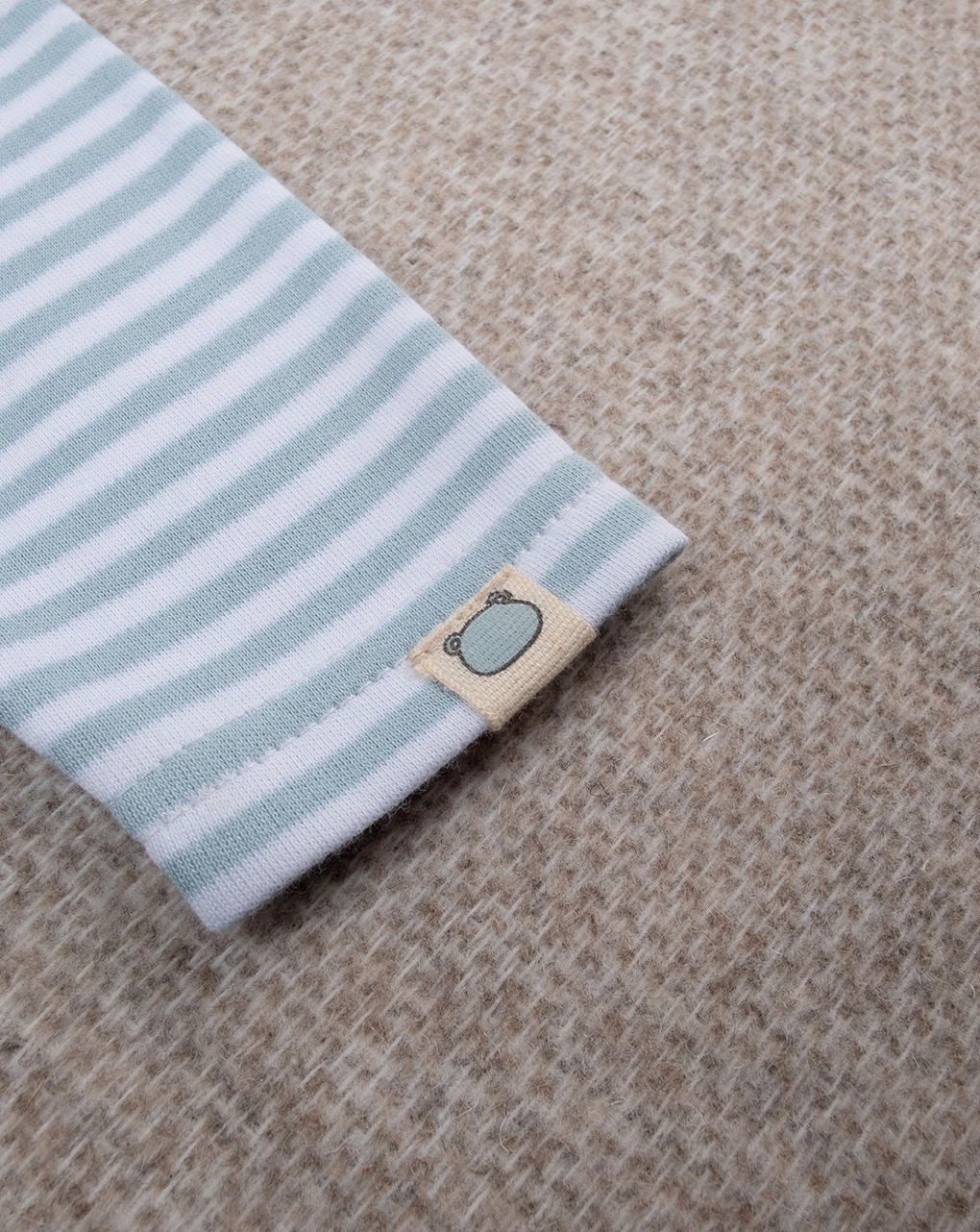 T-shirt bimbo azzurra rigata