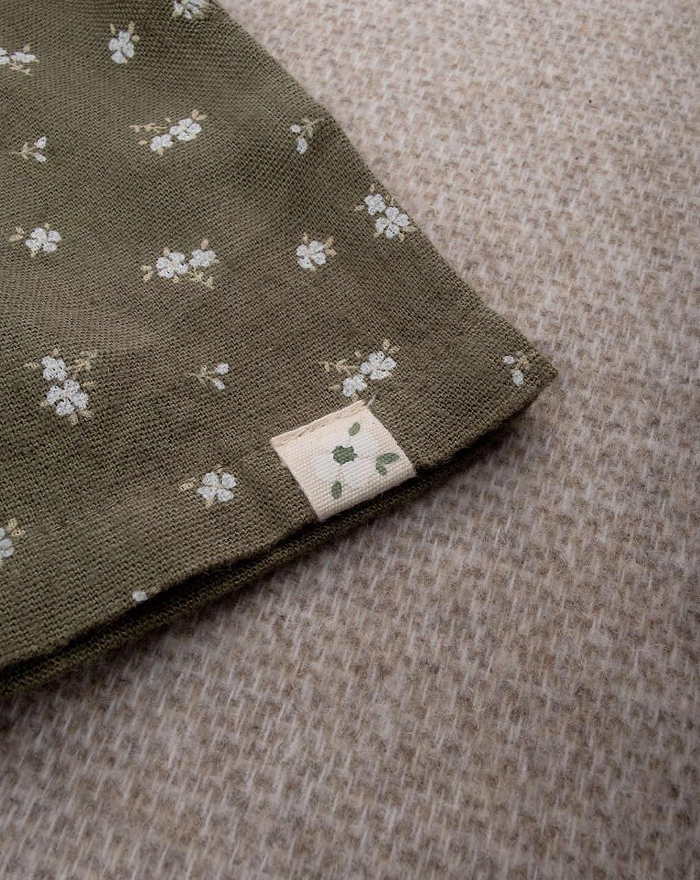 Tutina bimba verde stampata