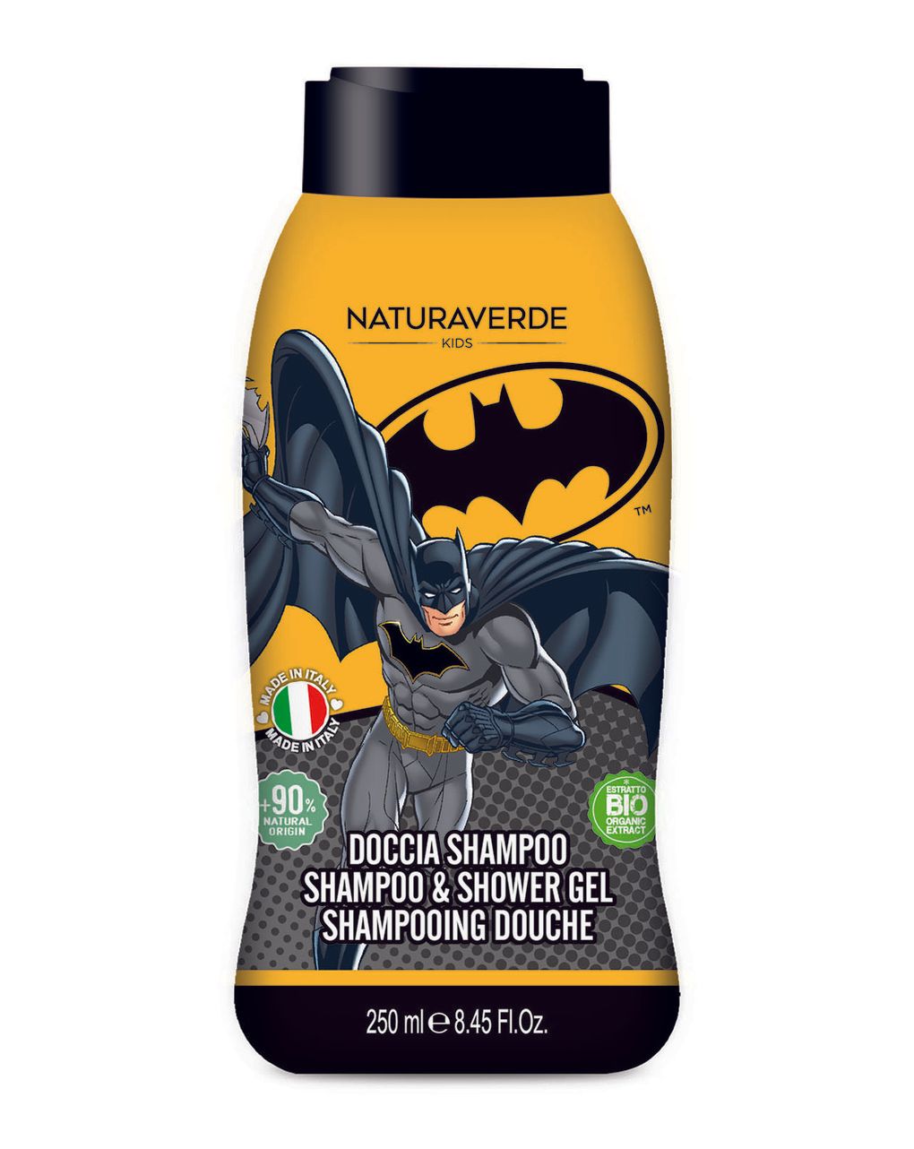 Batman doccia shampoo 250ml - naturaverde